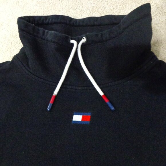 TOMMY HILFIGER Sports Cropped Black Sweater Long Sleeves Women's size M‎ - Picture 3 of 7